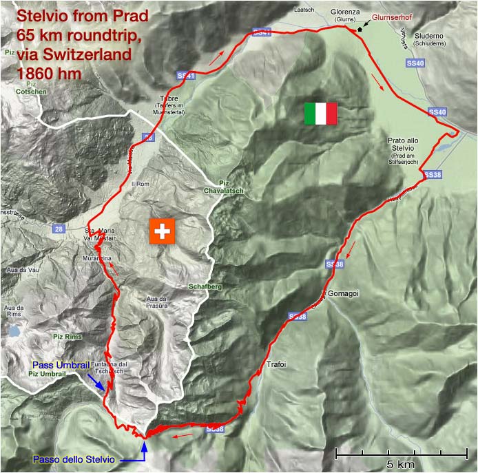 Stelvio map