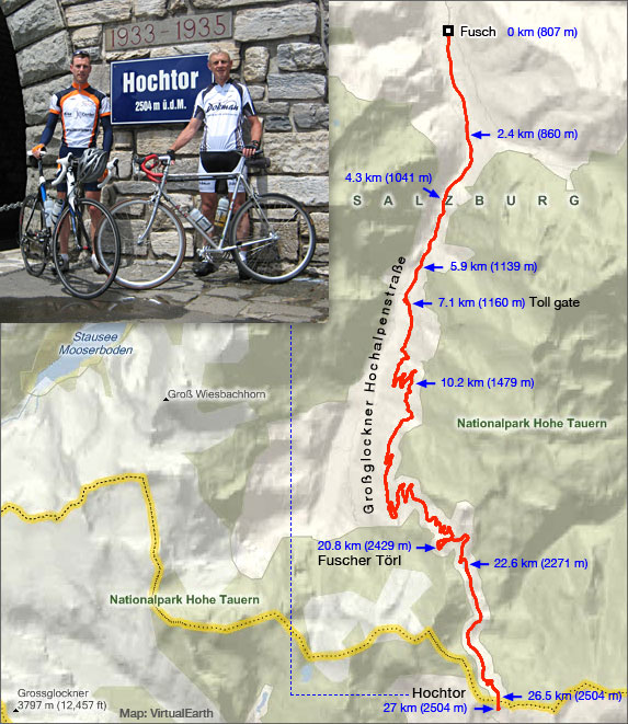 Grossglockner map