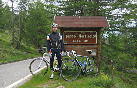 Ward at the Passo del Mortirolo