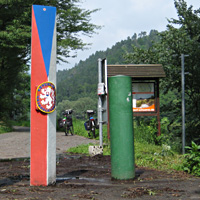 Elbe-Radweg, Czech-German border